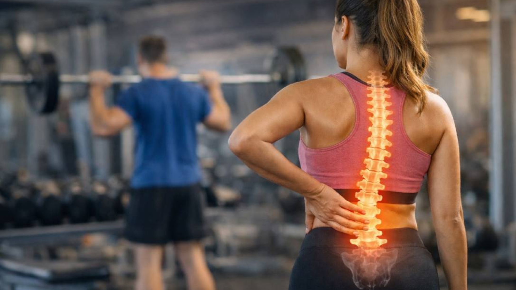 Woman-with-back-pain-in-the-gym